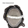 Mens Toupee M100 6.5"x 8.5" Mono Top