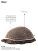 Toupee base size