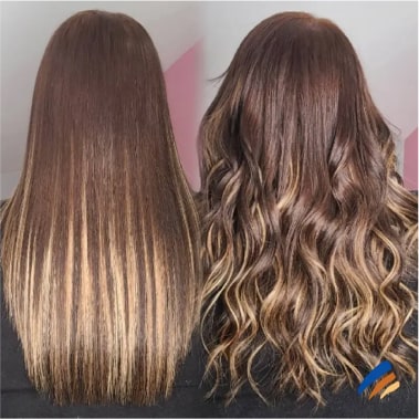 clip in hair extensions before and after