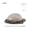 Monofilament silk top hair system