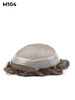M104 Monofilament silk top with French Lace Front Hair System