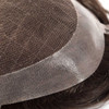 Mens Toupee M106 6.5"x8.5" French Lace Poly Back