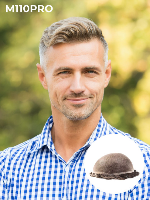 European Hair M110PRO Superfine Welded Mono Lace Toupee