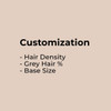 Customized Men's Stock Hair System