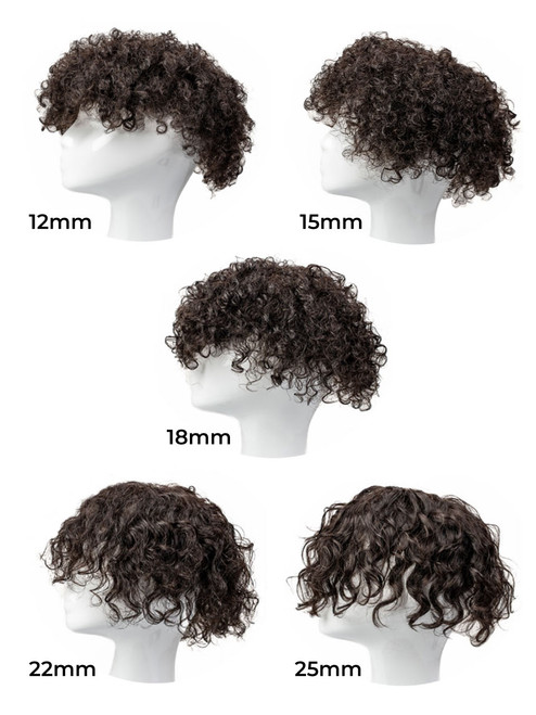 Human hair toupee for men