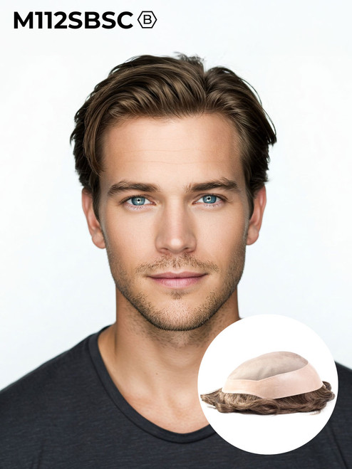 M112 Mono Top with Poly Coating Hair system for Men