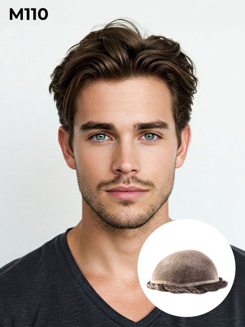 Super Fine Welded Monofilament Lace Men's Toupee